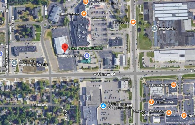 Avon North Hill Lanes - Aerial Map (newer photo)